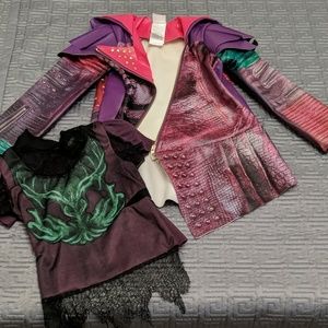 Disney Descendants Mal costume shirt/leath jacket